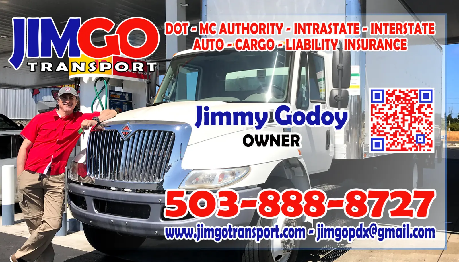 JIMGO Transport business card