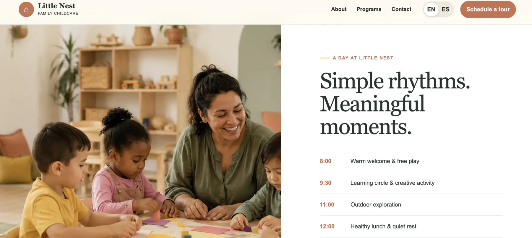 Little Nest website detail 2
