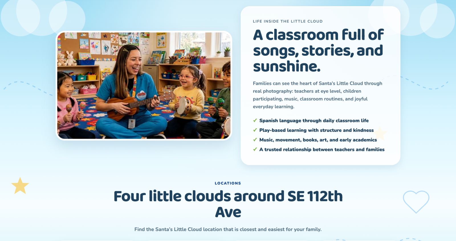 Santa's Little Cloud website detail 1