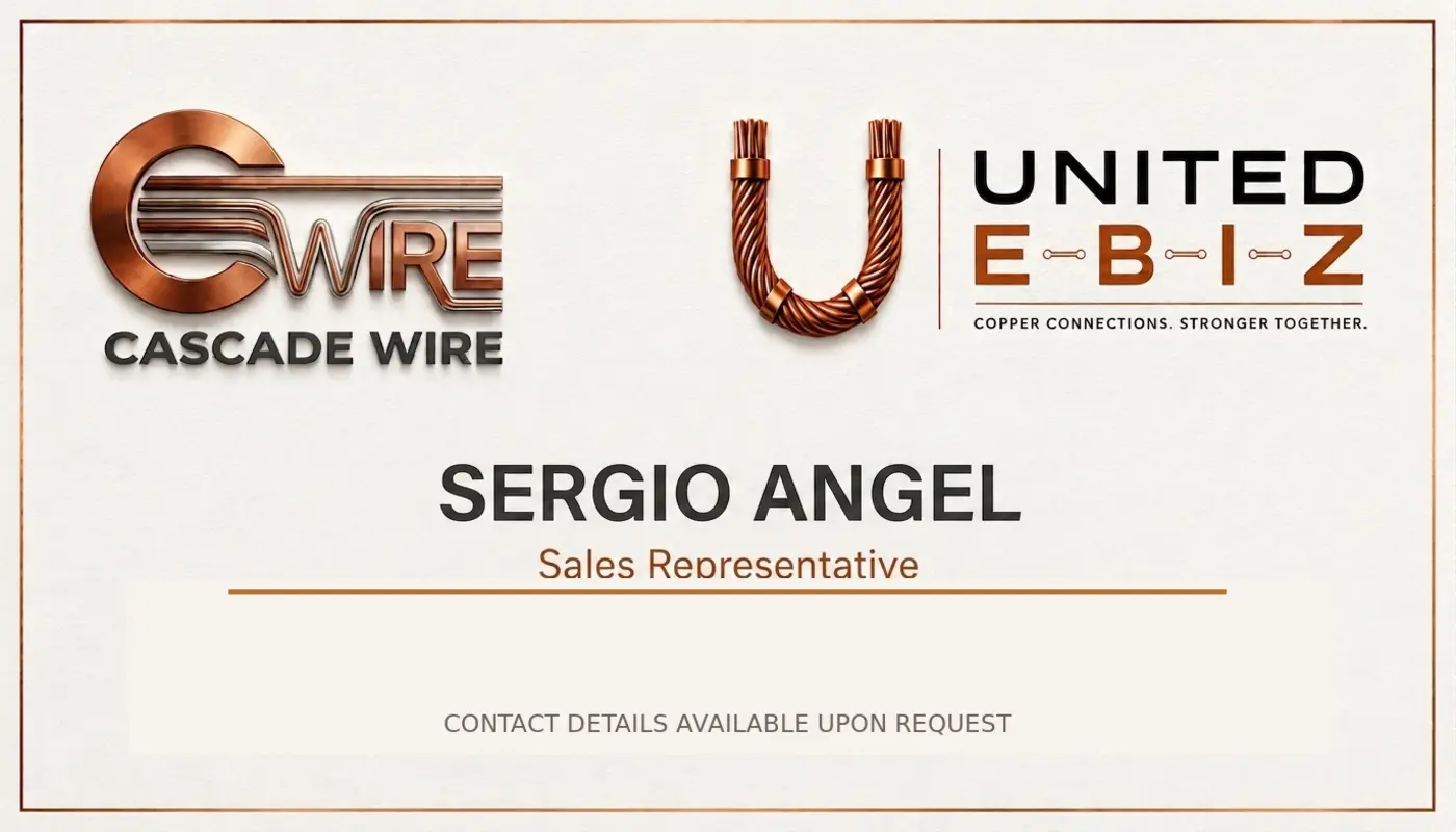 United E-BIZ business card for Sergio Angel